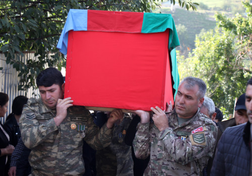 Antiterror tədbirləri zamanı şəhid olan tankçı Samir Məmmədov dəfn edildi